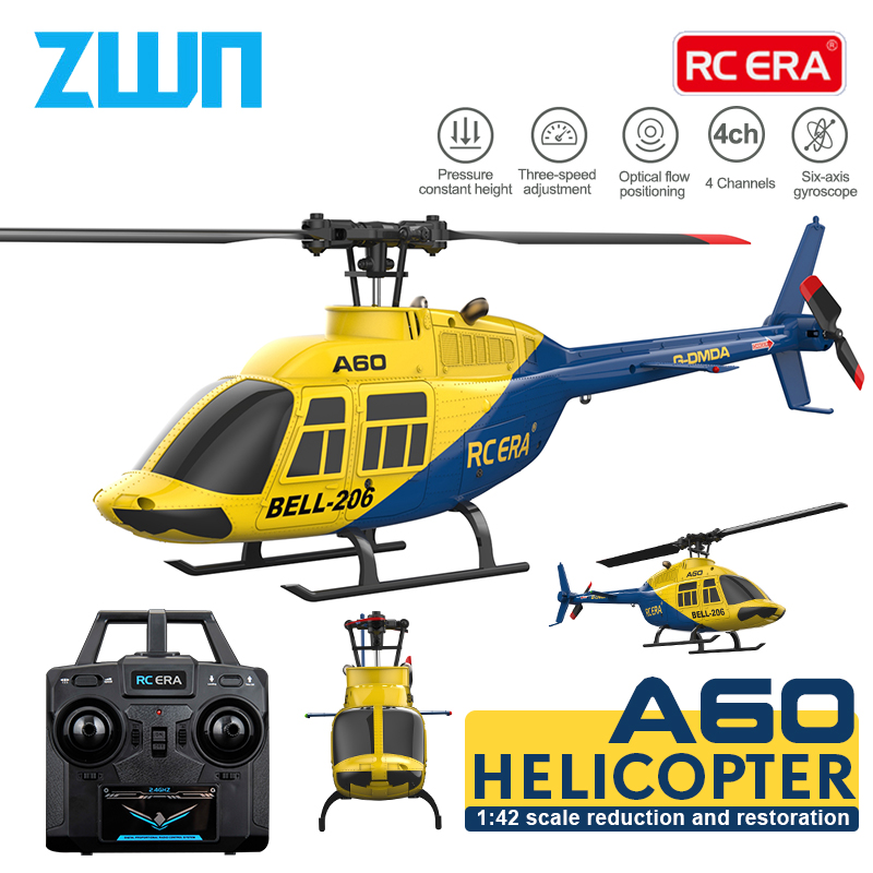 Drone Shahed Rc - A60 RC ヘリコプター 2.4G 6軸ジャイロスコープ 4CH