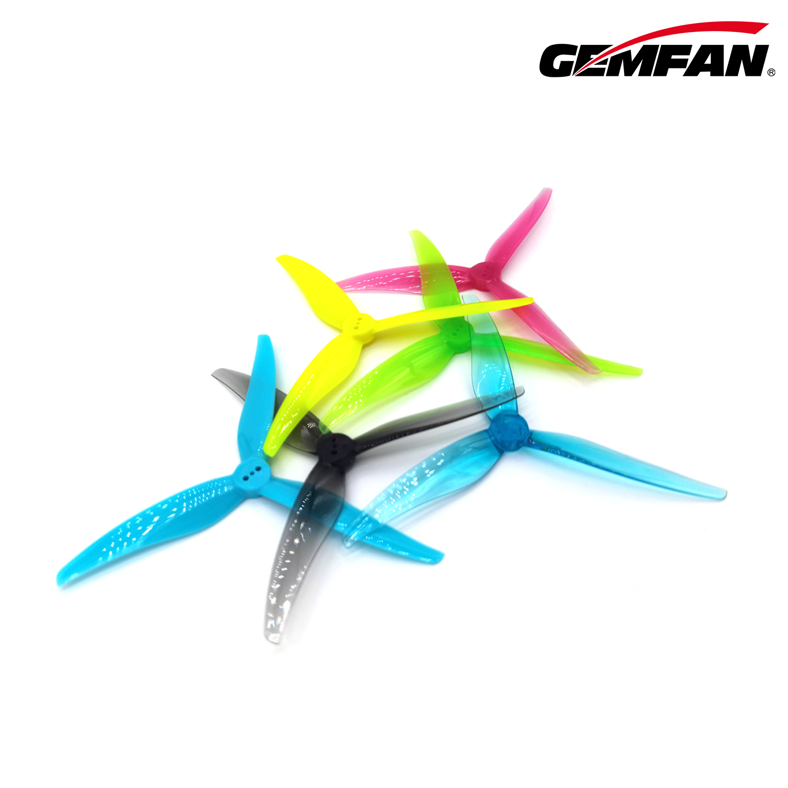 Drone Rc Parts - ジェムファン-rcドローン用プロペラ、ハリケーンsl 5125、3ブレード、3穴小道具、fpvフリースタイル、モーターのアップグレード、diy部品、6ペア、12