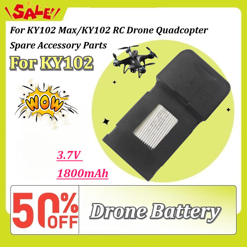 Drone Ky102 Rc - 新しいKY102 3.7V 1800mAhリチウム交換バッテリー、KY102 Max/KY102 RCドローンクワッドコプター用スペアアクセサリーパーツ