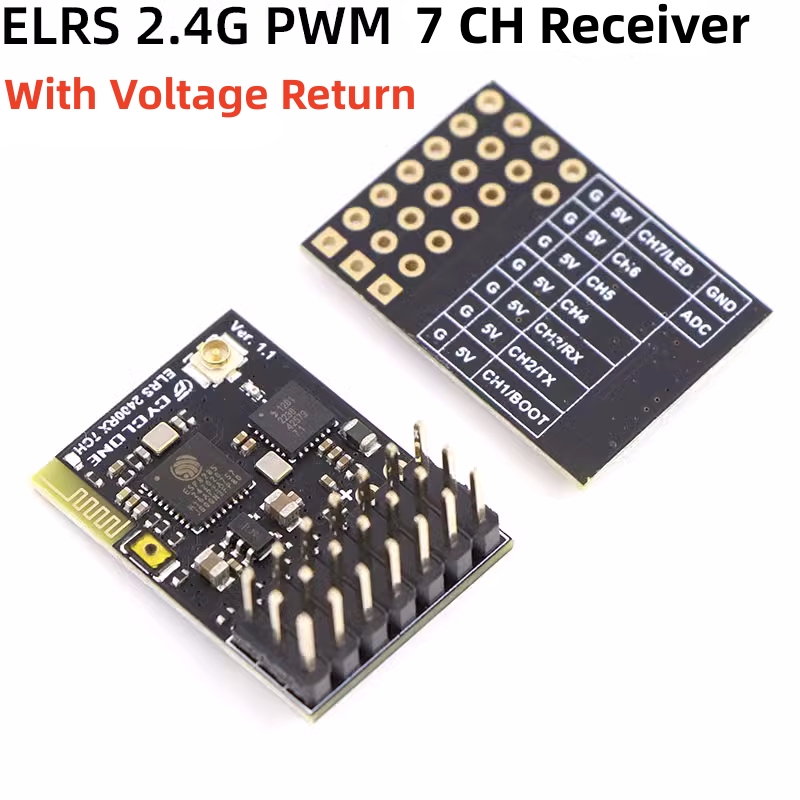 Fpv Antenna Receiver - Rcカー、fpvドローン、クワッドコプター、elrs 2.4g、pwm、7ch、6ch、crsfレシーバー、サイクロンサポート、elrs 3.2プロトコル用の銅パイプアンテナ