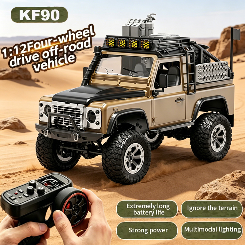 Drone Shahed Rc - KF90 1:12 4WD RC クライミングカーオフロード LED