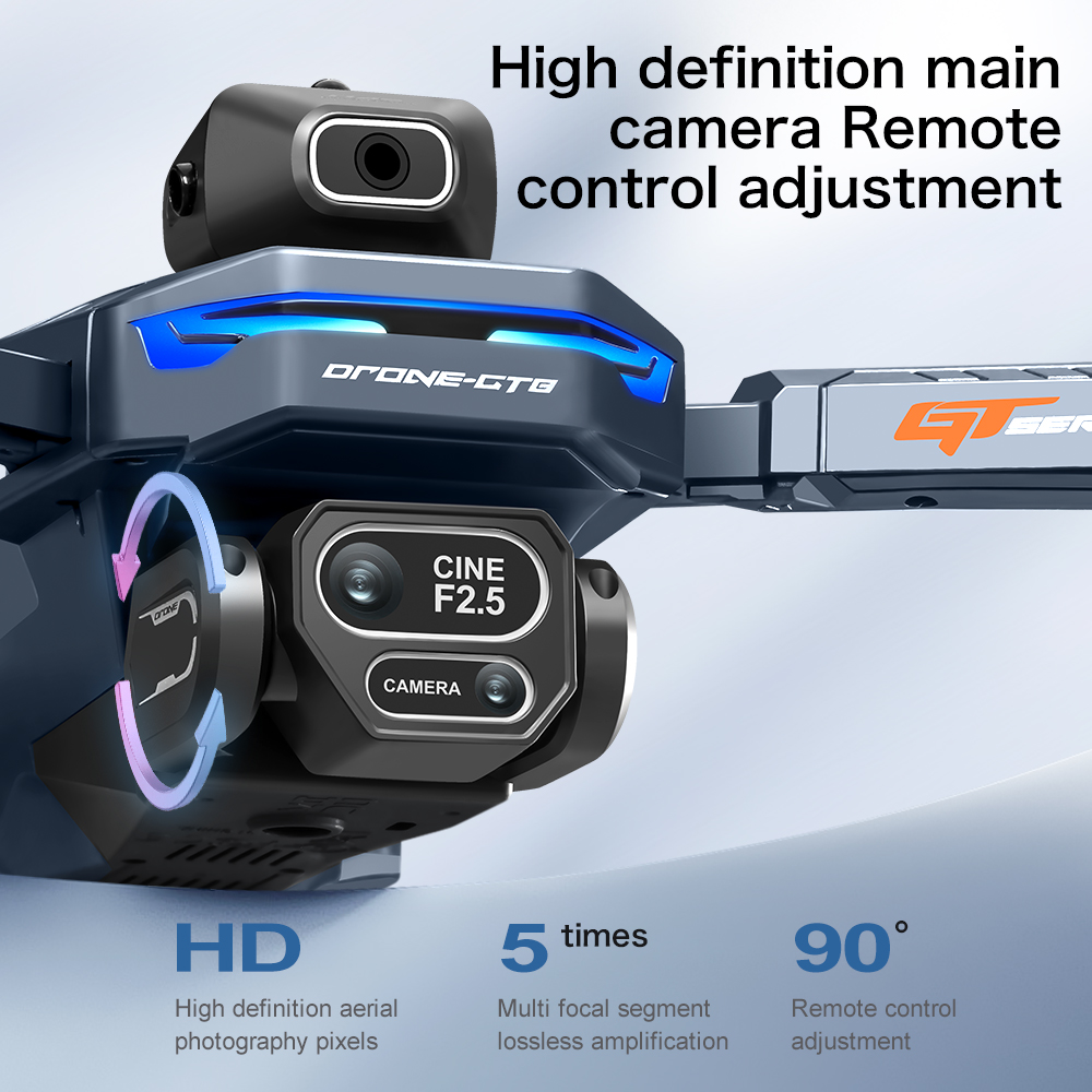 GT8ドローン 8K HD プロフェッショナルデュアルカメラ - Drone Rc Plegable のレビューと価格