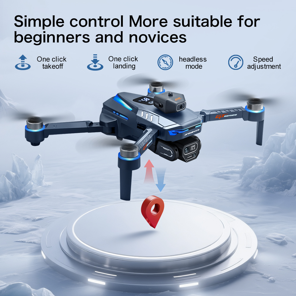 GT8ドローン 8K HD プロフェッショナルデュアルカメラ - Drone Rc Plegable のレビューと価格