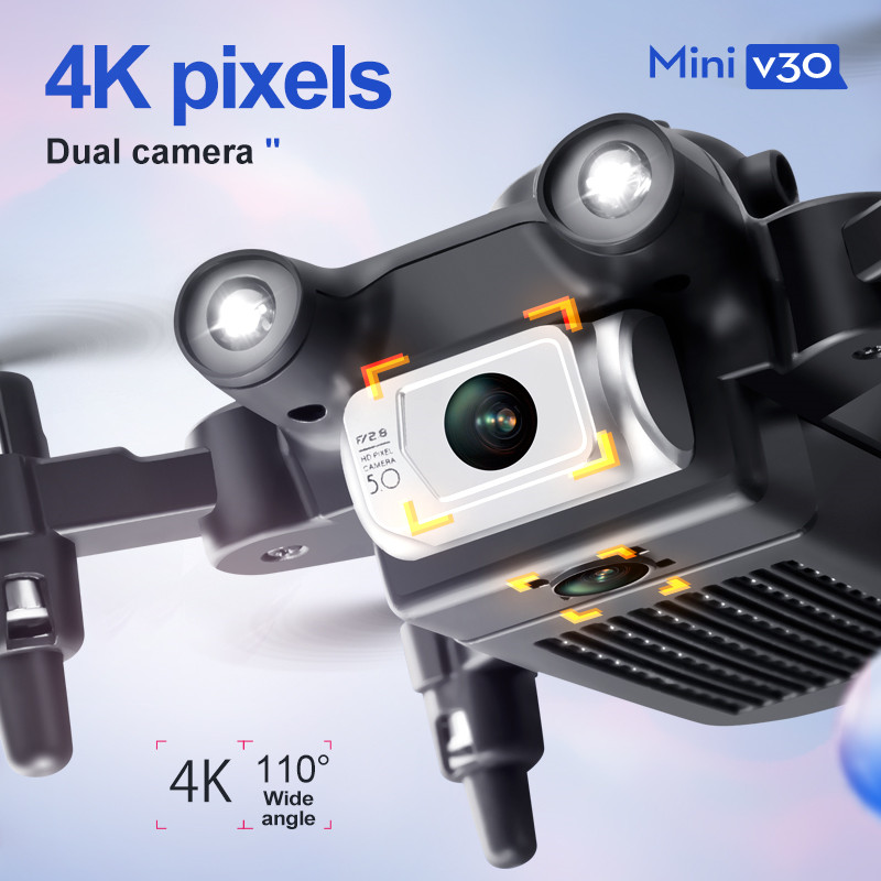 ミニ V30 WiFi FPV ドローン 4K HD デュア - Drone Shahed Rc のレビューと価格
