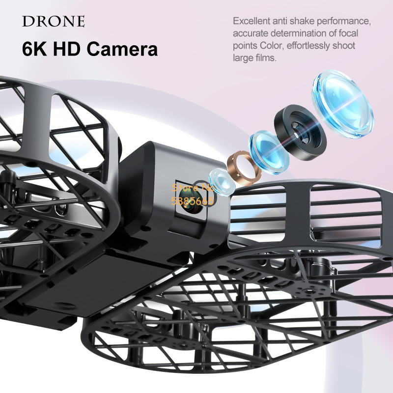 8K HD カメラ 360 °   保護オプティカルフローロ - Drone Rc Plegable のレビューと価格