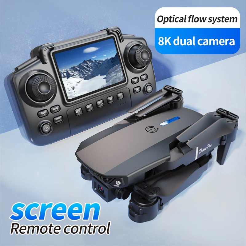 プロフェッショナルE88 PROドローン、スクリーン付き8K - Drone Shahed Rc のレビューと価格