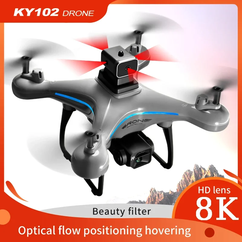 プロフェッショナルデュアルカメラ航空写真ドローン、周波数、光 - Drone Ky102 Rc のレビューと価格