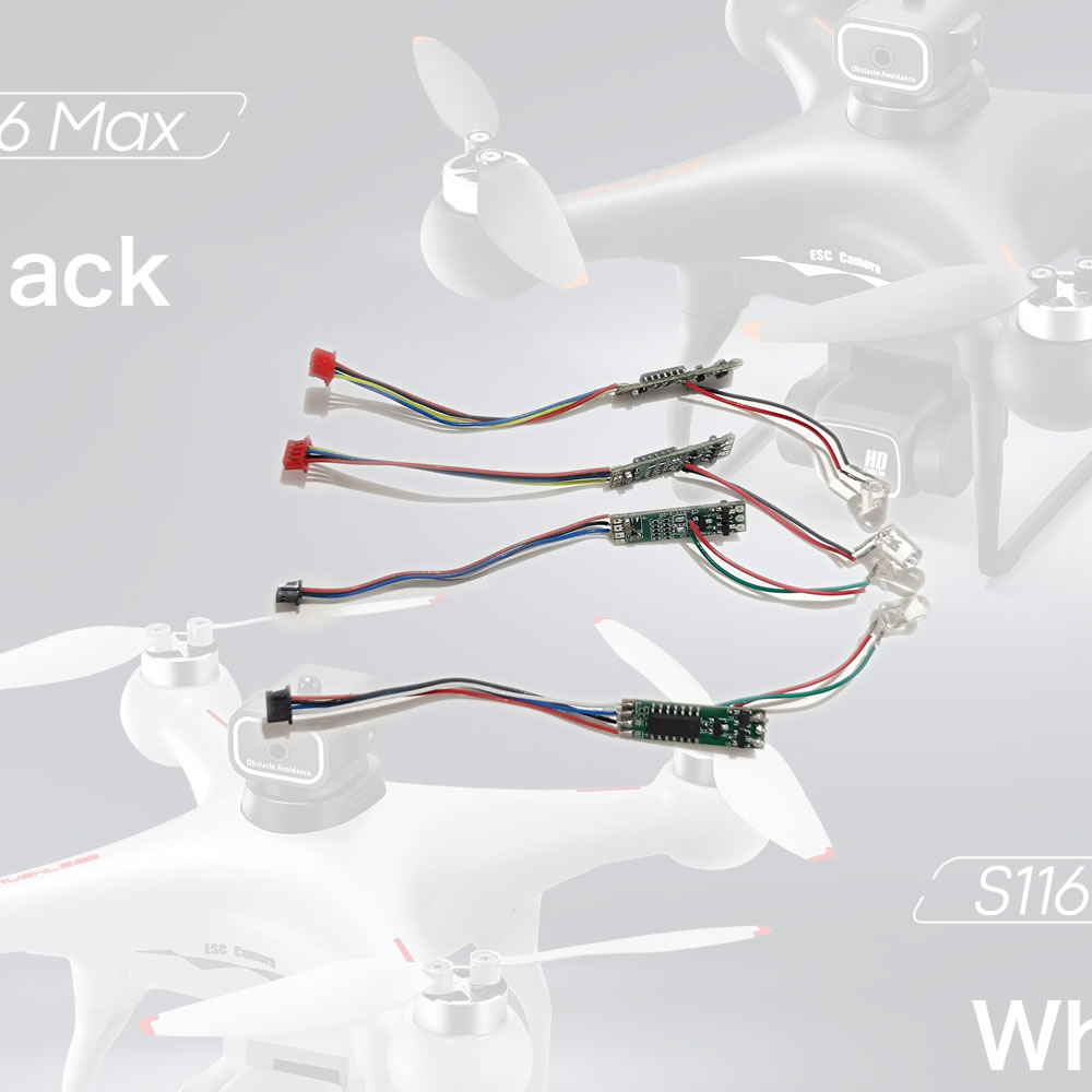ESC ボード ライトバー付き フルセット 4 個 S116 - Drone Rc S116 のレビューと価格