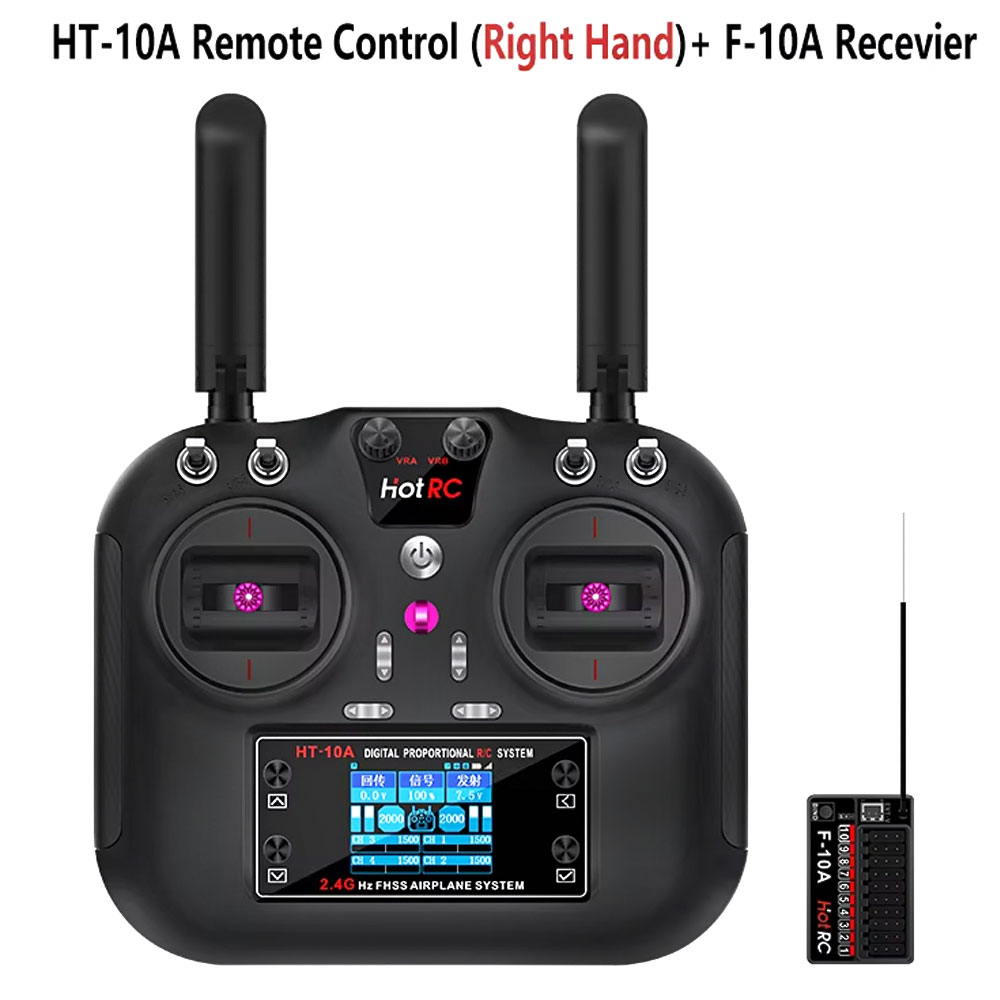 Hotrc HT-10A 2.4G 10CH送信機 F10A - Drone Rc Car のレビューと価格