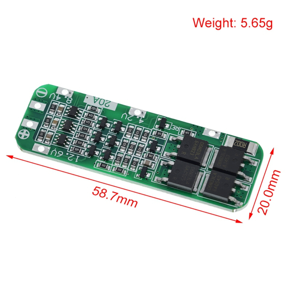 ドリルモーター用PCBMS保護ボード,3s 20a li-i - Lipo Battery Charger のレビューと価格