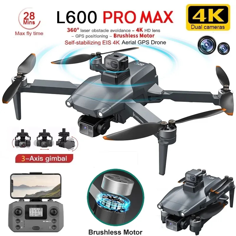 L600 プロマックス GPS ドローンプロフェッショナル  - Drone Rc Plegable のレビューと価格
