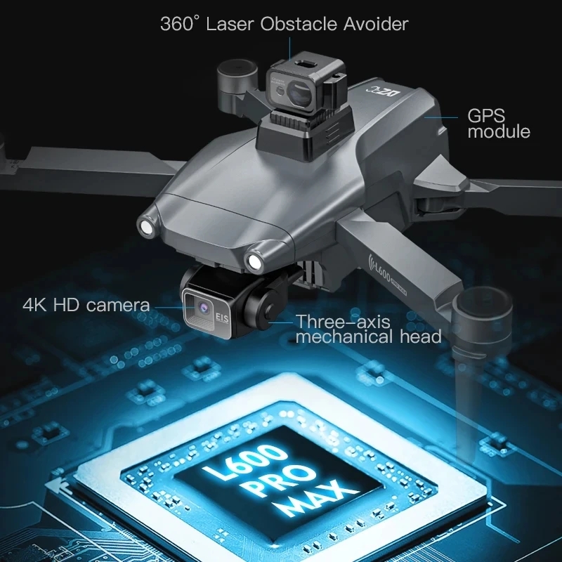 L600 プロマックス GPS ドローンプロフェッショナル  - Drone Rc Plegable のレビューと価格