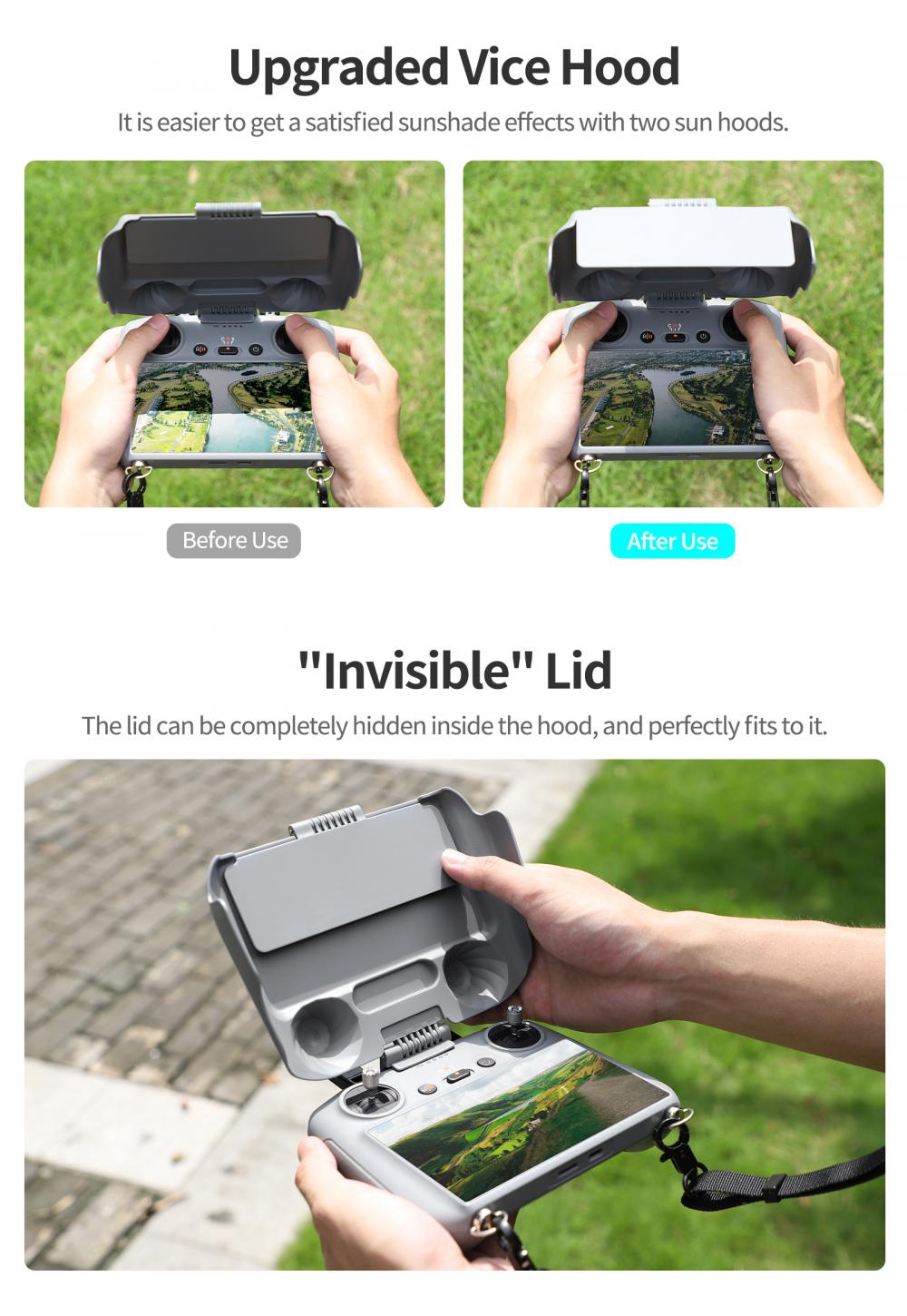 画面保護シェルサンシェード DJI RC/RC 2 リモコン - Drone Dji Rc 3 のレビューと価格