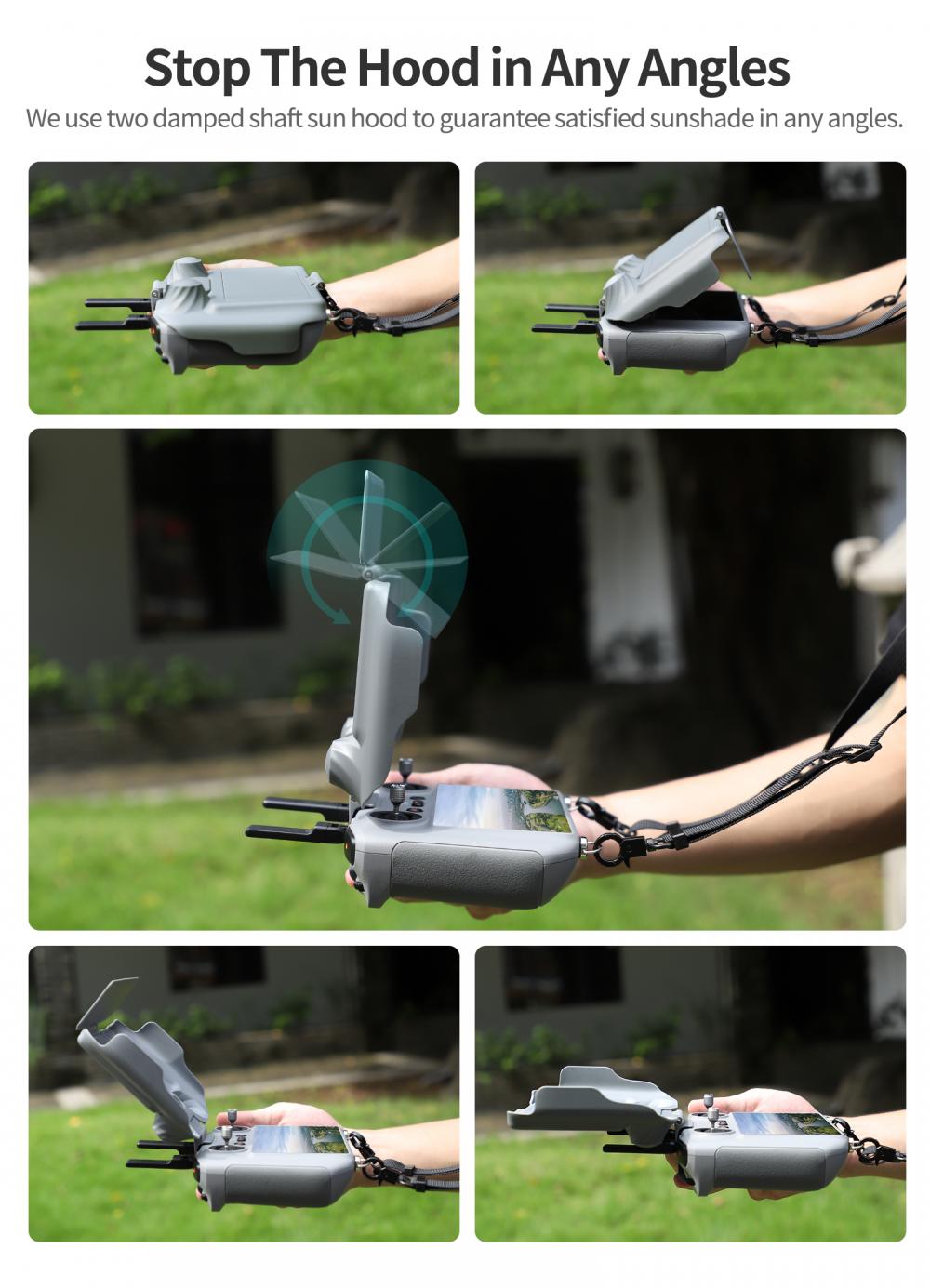 画面保護シェルサンシェード DJI RC/RC 2 リモコン - Drone Dji Rc 3 のレビューと価格