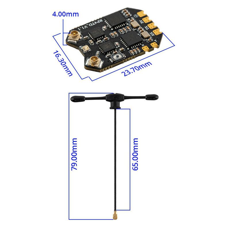 エクセレント-6X RP4TD ELRS 2.4G ダイバー - Fpv Antenna Receiver のレビューと価格