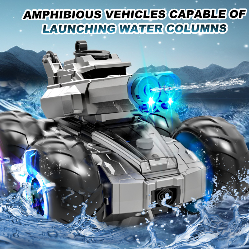 JCMO リモコン水鉄砲車 水陸両用 ダブルノズル 水鉄砲搭 - Drone Shahed Rc のレビューと価格