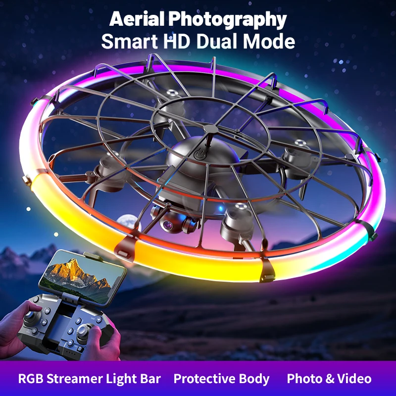 JJRC H145 UFO RCドローン、デュアルHDレンズ - Drone Rc Plegable のレビューと価格