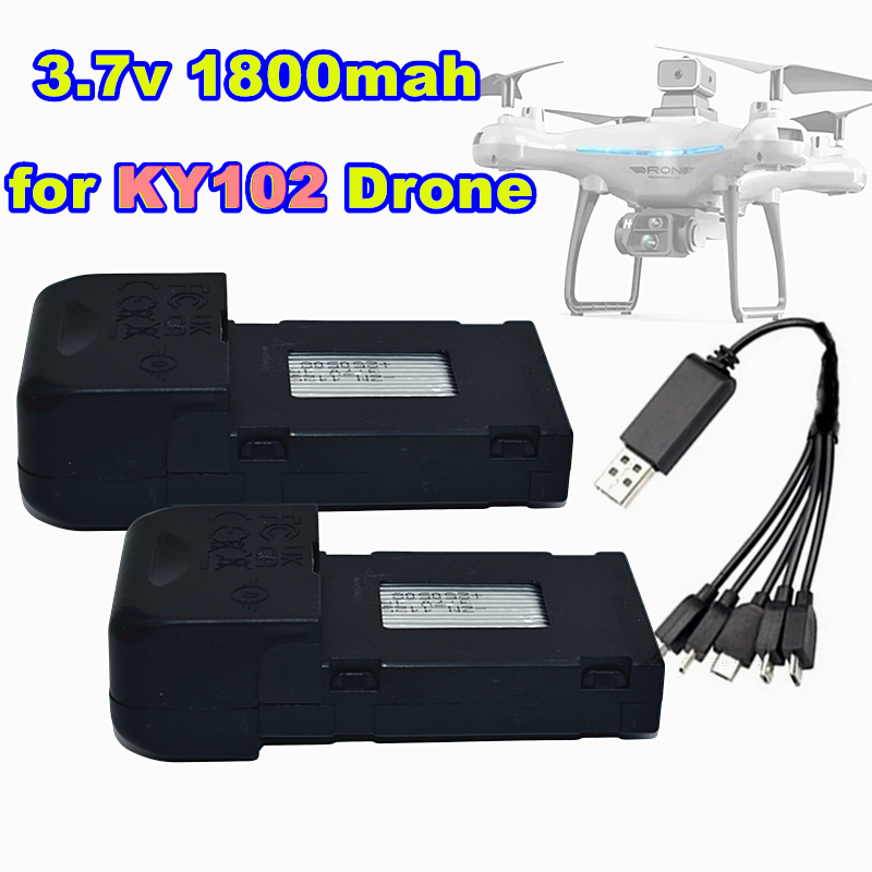 ドローンバッテリー KY102 3.7V 1800mah K - Drone Ky102 Rc のレビューと価格