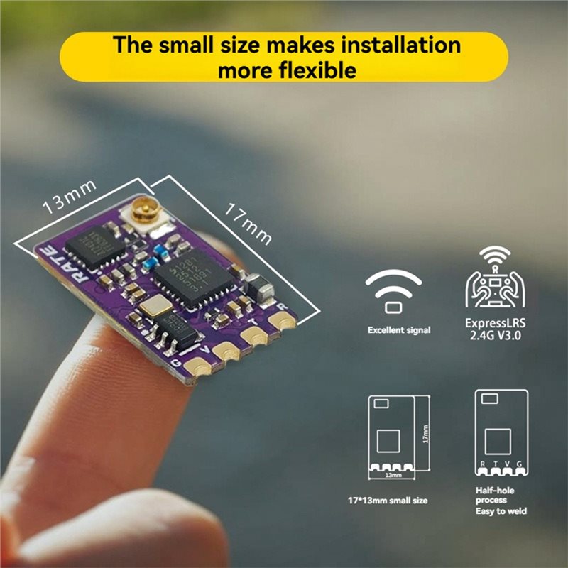 エクセレント-ELRS 2.4Gナノレシーバー CRSF/S - Fpv Antenna Receiver のレビューと価格